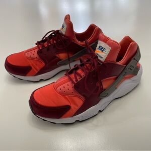 Nike Air Huarache Running Shoes in Runners Red, Coral and Burgundy